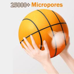 Squeezable Mute Bouncing Basquete, Bola Silenciosa, Espuma Interior, Futebol Esportes Brinquedos, Tamanho 7, 24cm - Image 2