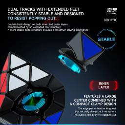 Qiyi-fto octaedro rotativo, cubo magnético velocidade mágica, brinquedo fidget profissional - Image 6