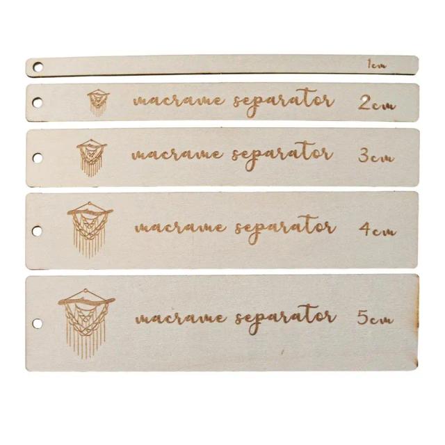 Conjunto de Ferramentas para Artesanato em Macramé com 5 Peças: Suporte, Régua e Fios para Criar Móbiles e Sonhos