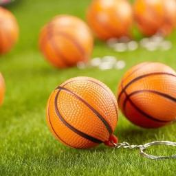 PU couro basquete bola chaveiro, voleibol, golfe, futebol, beisebol, simulação, futebol, pingente, mochila - Image 3