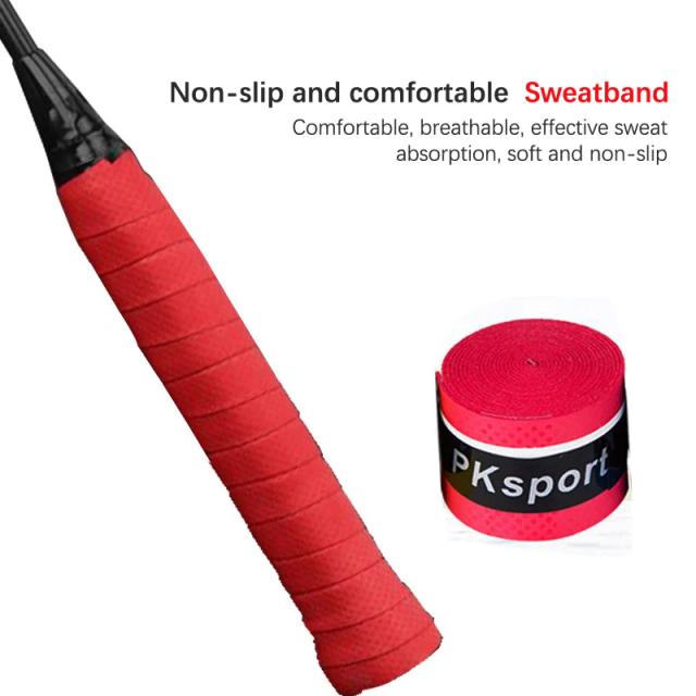 Varas de Pesca Antiderrapantes com Faixa de Suor e Aperto Ergonômico para Esporte, Ideais para Tênis e Badminton