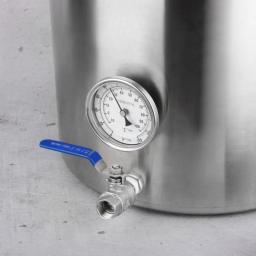 Aço inoxidável Beer Home Brewery Barril Equipamentos, Brew Caldeira, Pote com Furo de Chiller Conector e Airlock Brewing Chaleira, 50L - Image 4