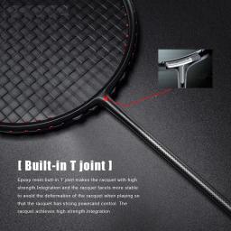 ALP XHP 2Pcs 100% Fibra De Carbono Elástica 6U 72g 30Lbs Amarrado Racquet Ofensiva E Defensiva Pro Raquete De Badminton Com Saco De Corda - Image 5