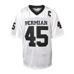 Camiseta respirável de futebol masculino, futebol americano Sportswear, letras bordadas, números camiseta, malha, roupas soltas de verão - Image 1