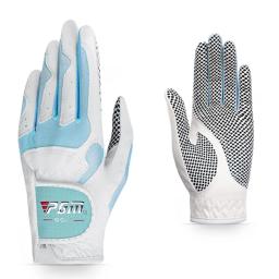 Luvas de golfe femininas pgm st018 mão esquerda e mão direita nanômetro pano golfe respirável proteção palma luvas esportivas de alta qualidade - Image 4