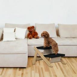 Rampa dobrável antiderrapante para animais de estimação, Escadas de cama para cães e gatos, Escada de cama leve para cães, Escalada 2 em 1 - Image 4