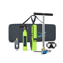 Chikdiv-Portátil Mergulho Mini Tanque de Oxigênio, Reutilizável Cilindro Mergulho, Equipamentos pressão constante, 0.5L 3000PSI - Image 1
