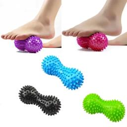 1pc bola de massagem de amendoim colorido pvc espetado bola de massagem dor muscular estresse sensorial ballfoot massageador muscular relaxamento - Image 1