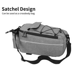 1pc saco de rack de bicicleta, saco térmico de tronco de ciclismo à prova dwaterproof água dobrável pannier traseiro para bicicletas de montanha-design de cinta, tira reflexiva - Image 6