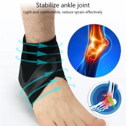 1PC Esportes de Fitness Tornozelo Brace Compressão Ajustável Tornozelo Suporte Tendon Pain Relief Strap Foot Entorse Lesão Envoltório Basquete - Image 5