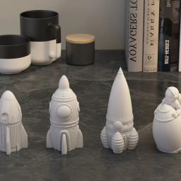 Molde silicone para artesanato, decorações astronauta, obras arte exclusivas, lua, molde silicone para - Image 4