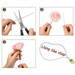 50 unidades 26 #   Fio floral de alta qualidade, 0.45mm 36cm, papel coberto, galhos artificiais, fio de ferro para diy/acessório de flores de nylon - Image 3