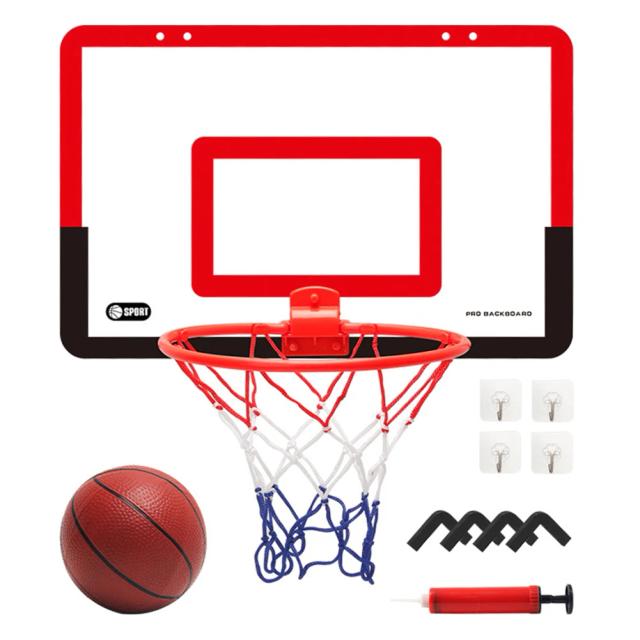 Cesta de Basquete Interna para Crianças: Diversão Segura e Exercícios em Casa com Suporte de Parede e Moldura Ajustável