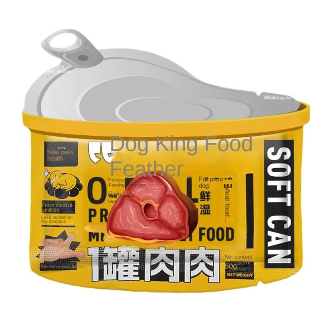 Petisco de Carne Selado para Cães - Alimento Enlatado Nutritivo e Hidratante