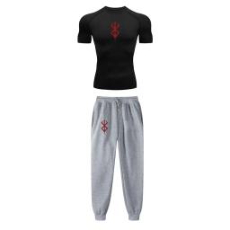 Conjunto de Compressão Anime masculino, Estampa Tripas Berserk, Desempenho Ginásio, Treino Atlético, Camisas Secas Rápidas e Moletom, Unisex Sportwear - Image 2