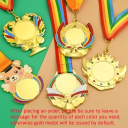 Personalizar Medalhas Genéricas Medalha Em Branco, Adequado para Qualquer Competição, Futebol, Esqui, Corrida, Troféu de Jogo, Lembranças Esportivas, 1Pc - Image 3