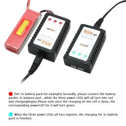Max b3 pro balanceador carregador ue/eua plug 10w 2s 3s lipo bateria 7.4v 11.1v 10w fonte de adaptador de alimentação compacto para carro modelo rc - Image 3