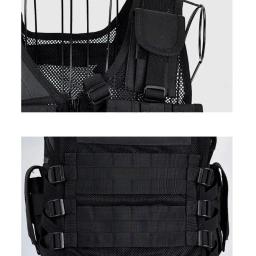 Leve colete tático militar respirável, resistente, suporte de coldre, colete de treinamento de combate ajustável para adultos - Image 5
