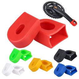 Bicicleta Silicone Crank Capa, Luva Protetora, Pedal Crankset, Mountain Bike, Acessórios de ciclismo, Protetor, 1 Par - Image 3