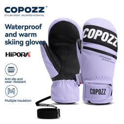 Copozz nova atualização engrossar luvas de esqui inverno das mulheres dos homens 3m thinsulate luvas térmicas snowboard à prova dwaterproof água luvas quentes de esqui - Image 2