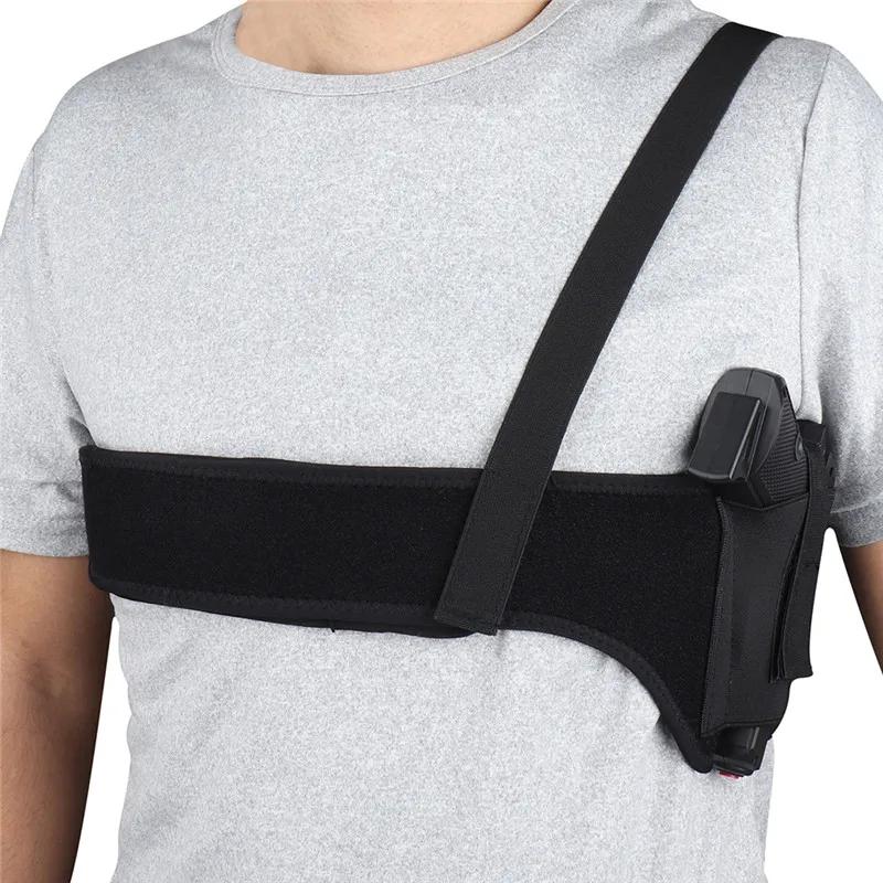 Coldre de ombro oculto masculino, Universal Underarm Gun Holster, Pistolas coldre, Equipamento de caça ao ar livre, removível e combinável - Image 1