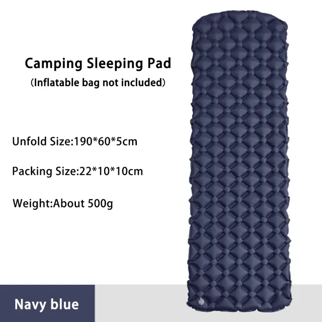 Colchão Inflável Dobrável para Acampamento com Cama, Almofada, Cobertor e Tapete de Ar para Conforto em Viagens