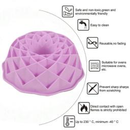 Honeycomb 3D Silicone Cake Mold Set, forma de pássaro e ninho para cozimento DIY, mousse antiaderente, pão torrado, muffin, biscoitos, doces, geléia, 1PC - Image 4