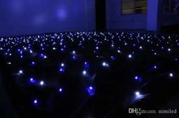 Cortina com controle de iluminação, cortina de luz de led efeitos de estrela grande de 4m * 6m cor azul-branca com controle de iluminação - Image 6