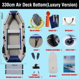 Barco inflável Remo Kayak com Acessórios, Solar Marine, 5 Pessoa, 330 cm, PVC, Família Entretenimento Aquático, Esportes ao ar livre - Image 3