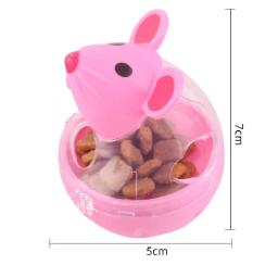 Brinquedo plástico do distribuidor do alimento para o gato, copo do alimento dos ratos, bola interativa, alimentador do alimento, interessante, interessante - Image 5