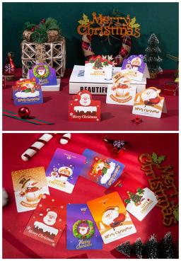 Criativos Cartões de Natal Cartões de Presente Véspera de Natal Feliz Natal Xmas - Image 6