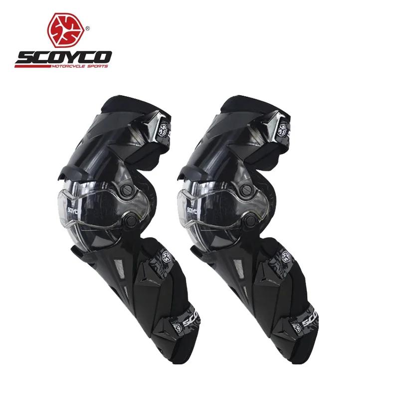 SCOYCO Motocicleta K12 PP PC Shell Kneepad Protector, Equipamento Masculino, Engrenagens de Proteção, Livremente Motocross Corrida Moto Gear - Image 1