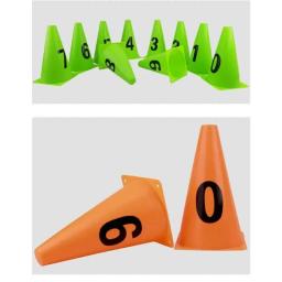 Cone De Disco De Treinamento De Agilidade Set, Jogo De Bola De Futebol, Cones Espaciais, Multi Esporte Equipamento De Treinamento, 23cm - Image 4