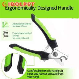 Dog Nail Clippers com guarda de segurança Cat Dog Nail Trimmers Pet Nail Clippers Lâminas afiadas Adequado para cães de médio porte Gatos - Image 3