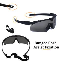 Óculos de Proteção Tricolor Airsoft Paintball, Proteção UV e Óculos Anti-embaciamento, Para jogos de tiro, caça, Bbs - Image 4