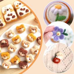 Agulha feltragem ferramentas conjunto para artesanato DIY, suprimentos kit, 4 tamanhos, 128 pcs - Image 3