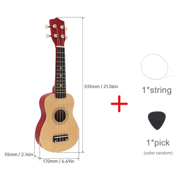 Ukulele Soprano 21 Polegadas Basswood 4 Cordas Tom Puro
