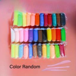 Conjunto de argila seca mágica para crianças, diversão de modelagem não tóxica, inclui cores vibrantes e kit de ferramentas de luxo, 12 peças, 24 peças, 36 peças - Image 4