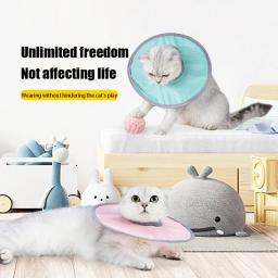 Colar recuperador ajustável para animais de estimação, Cone macio para gatos, Coleiras recuperáveis impermeáveis, Colar protetor para cicatrização de feridas - Image 3