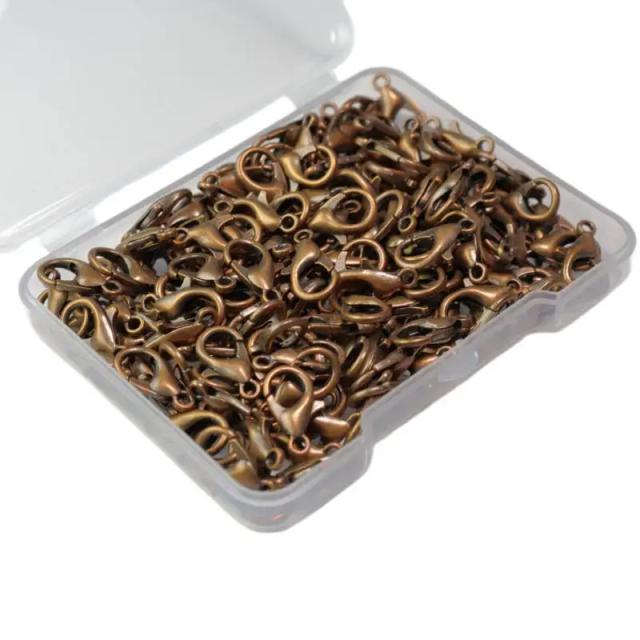 Fechos de Metal para Jóias DIY - 100 Peças para Pulseiras, Colares e Acessórios de Corrente