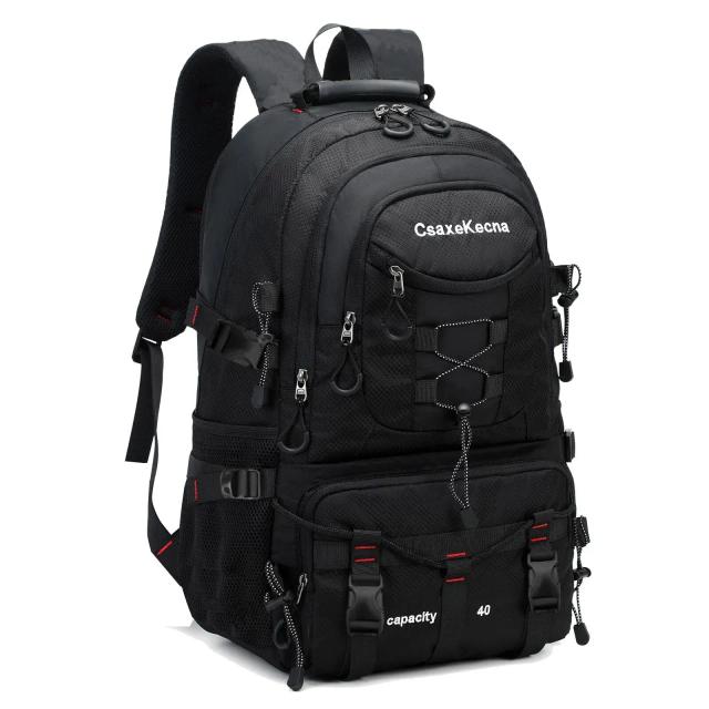 Mochila Leve e Impermeável de 40L para Viagens e Acampamentos Masculinos e Femininos