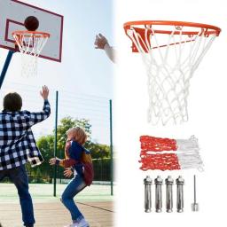 Aro de Basquete de Parede, Rede Goal Rim, Interior e Exterior, Rede de Cesto Suspenso, Rede Esportiva, 35 cm, 45cm - Image 2