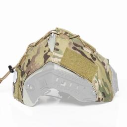 Caça tática para cp af capacete capa de pele capacete capa protetora camuflagem pano l/xl - Image 2