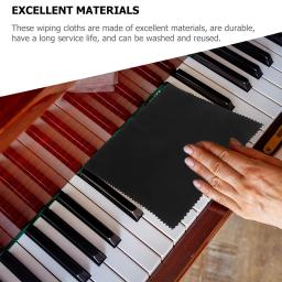 12 pçs violino instrumento musical pano de limpeza micro fibra panos preto violoncelo clarinete guitarra mais limpo - Image 3