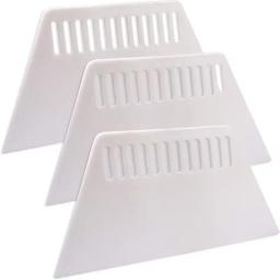 Raspador De Plástico Trapezoidal, Putty Board Rasping Tool, Raspador Fino, Decoração Do Painel De Parede, Ferramentas De Construção, Ferramentas Manuais, 3Pcs - Image 1