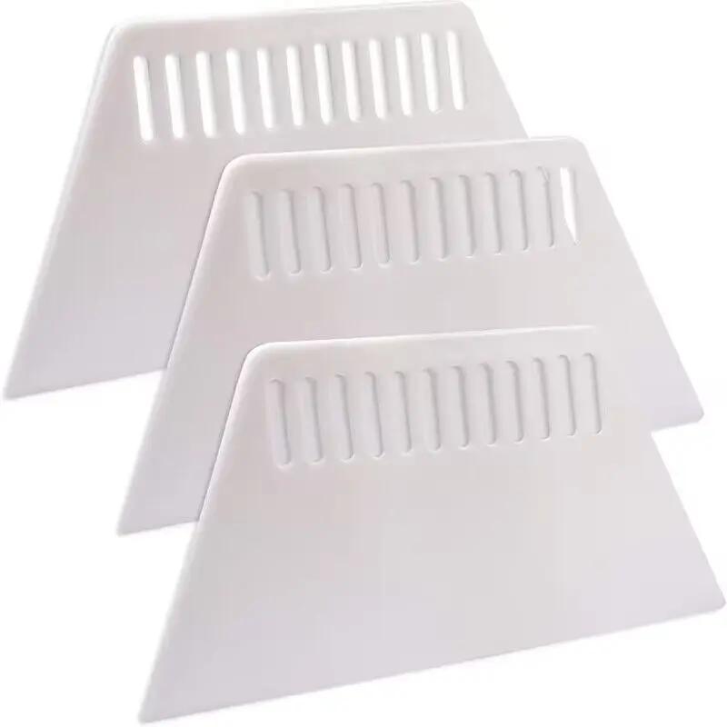 Raspador De Plástico Trapezoidal, Putty Board Rasping Tool, Raspador Fino, Decoração Do Painel De Parede, Ferramentas De Construção, Ferramentas Manuais, 3Pcs - Image 1
