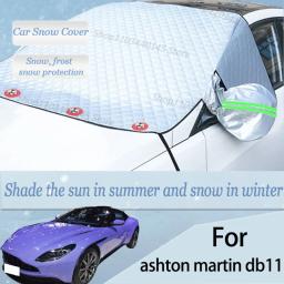 Para ashton martin db11 carro neve pára-brisas, neve, geada, poeira e viseira uv, roupas de carro de inverno, magnético grosso - Image 1