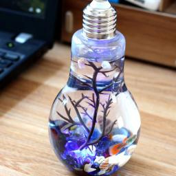 Mini Betta Fish Tank Ornamento, Plantas De Aquário Decoração, Fundo, Pet Acessórios Suprimentos, Paisagem, Bulbo Ecológico, Garrafa - Image 6