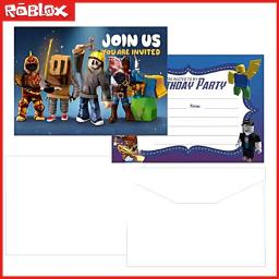 Roblox Cartoon Cartão, Festa de Aniversário, Casamento, Bênção, Impressão, Presentes Personalizados - Image 4