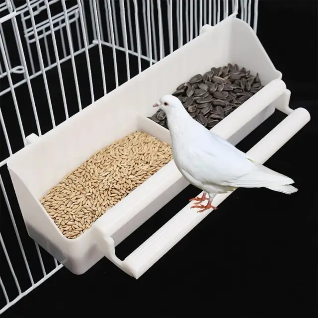 Alimentador Extensível de Alta Capacidade para Pássaros e Animais de Estimação com Caixa de Comida e Água